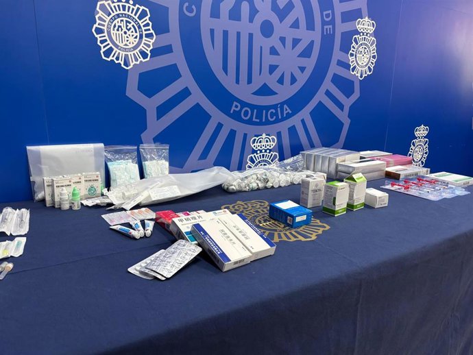 Material ilegal para intervenciones médicas y estéticas incautado por la Policía Nacional en Fuenlabrada