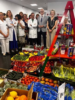 El consejero de Salud, Juan José Pedreño, en la inauguración de la Semana de hábitos saludables del Área I en el centro de salud de San Andrés de Murcia
