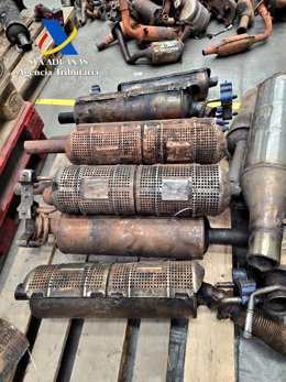 Intervenidos en Alicante 170 kilos de cocaína oculta en el interior de catalizadores de vehículos