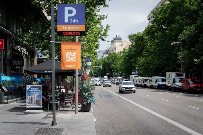 Aparcamiento de Telpark en Madrid.