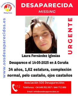 Mujer que falta de su domicilio en A Coruña