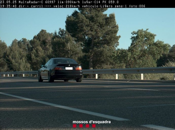 Denunciado penalmente por circular a 218km/h en la C-14 en Ciutadilla (Lleida)