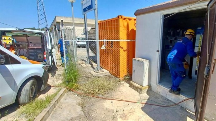 ABAQUA y Endesa trabajan conjuntamente para resolver la avería eléctrica que afecta a la planta desaladora de Sant Antoni de Portmany