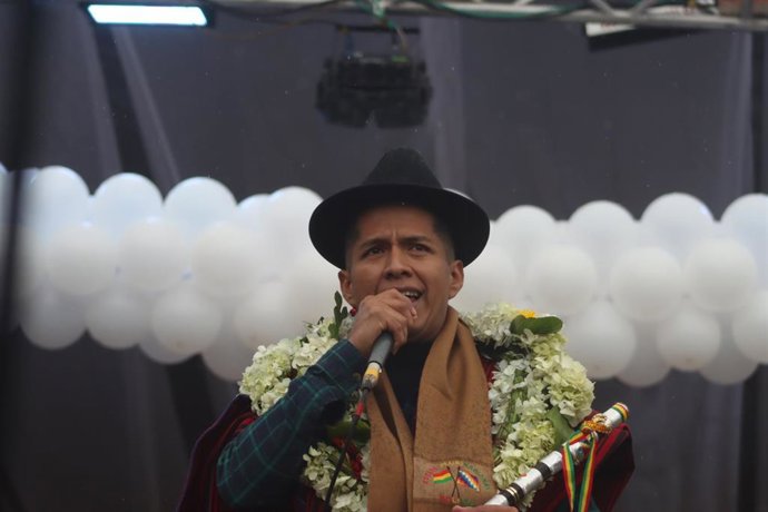 Andrónico Rodríguez, presidente del Senado de Bolivia y candidato a las elecciones.