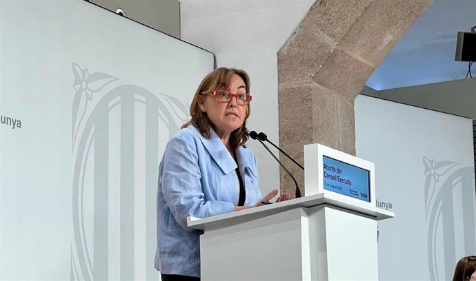 La consellera de Territorio, Vivienda y Transición Ecológica y portavoz de la Generalitat, Sílvia Paneque, en una rueda de prensa tras el Consell Executiu de este martes