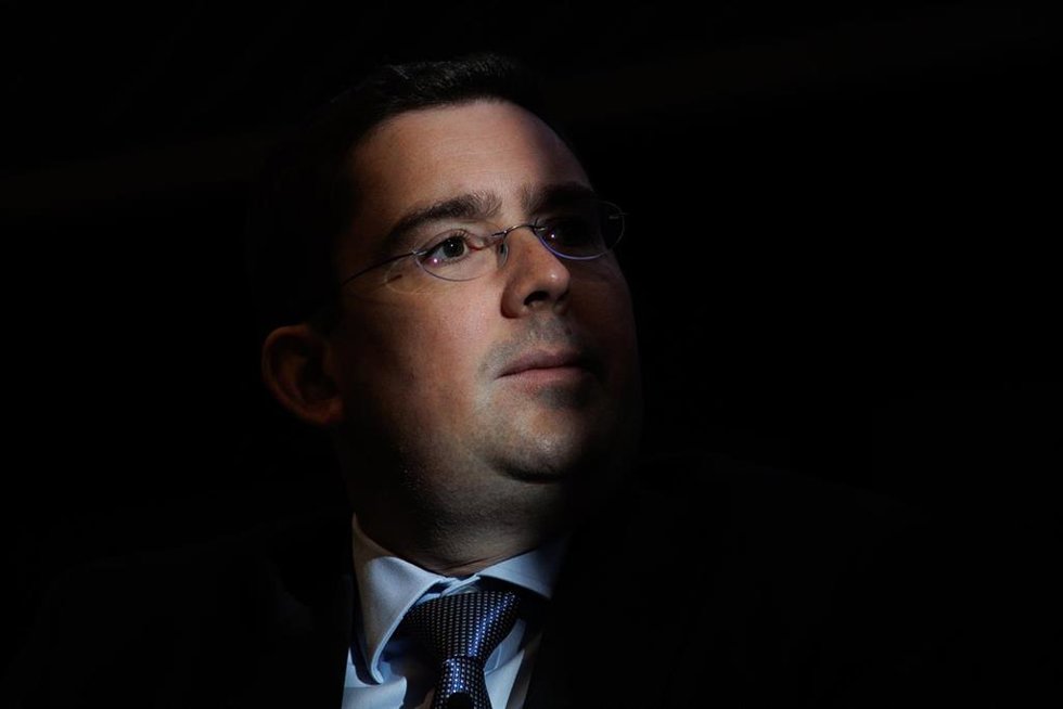 Archivo - El director General de Economía y Estadística del Banco de España, Ángel Gavilán, interviene en la presentación del Anuario del Euro 2023, en el Auditorio Uría Menéndez, a 2 de marzo de 2023, en Madrid (España). 