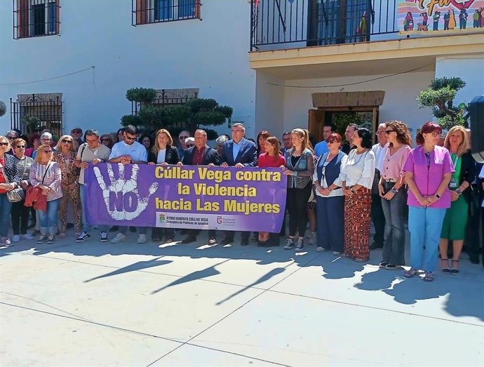 Manifestação contra a violência contra a mulher em 19 de maio em Cúllar Vega.