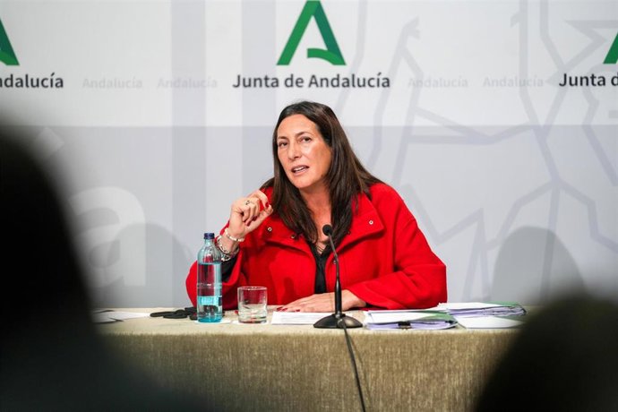 Archivo - La consejera de Integración Social, Juventud, Familias e Igualdad Loles López durante la rueda de prensa posterior al  Consejo de Gobierno. A 4 de febrero de 2025. (Foto de archivo).