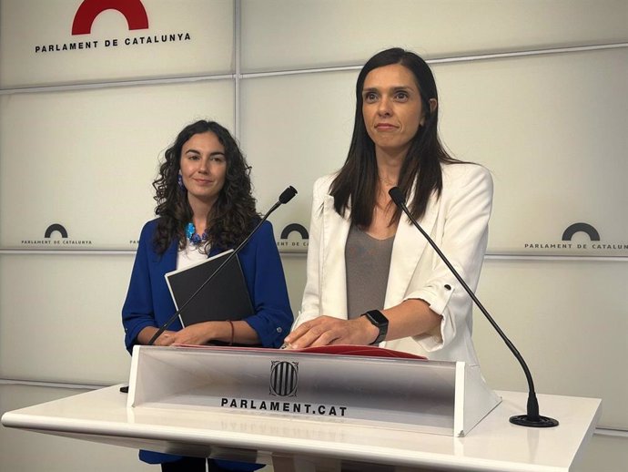 La portaveu de PSC-Units al Parlament, Elena Díaz