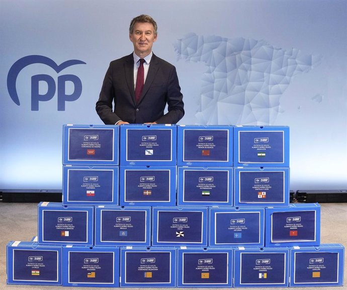 Fotos Pte Pp Alberto Núñez Feijóo Presentación Avales