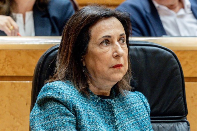 Archivo - La ministra de Defensa, Margarita Robles, durante una sesión de control al Gobierno, en el Senado.