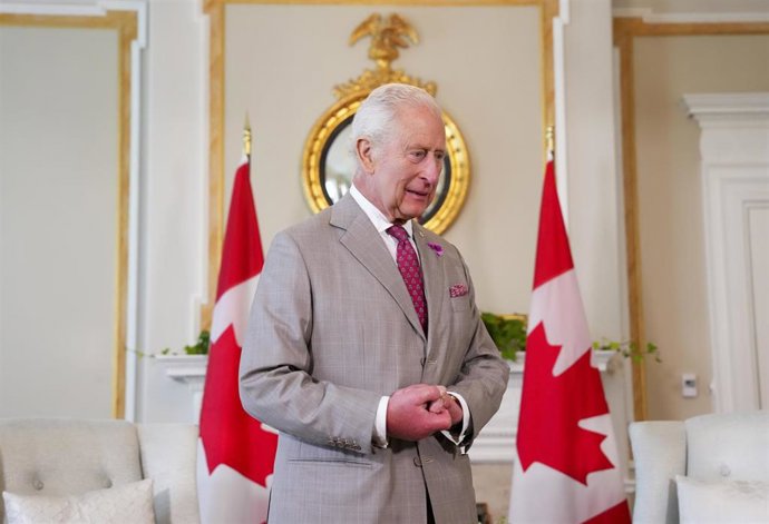 El rey Carlos III durante su visita a Ottawa (Canadá)