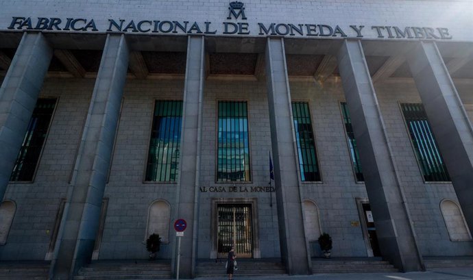 Archivo - Fachada de la Fábrica Nacional de Moneda y Timbre