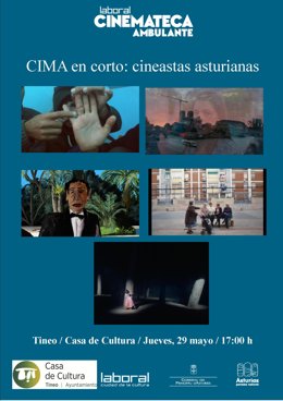Cartelu de Cinemateca en Tinéu esti xueves 29 mayu na casa de la Cultura de Tinéu.  