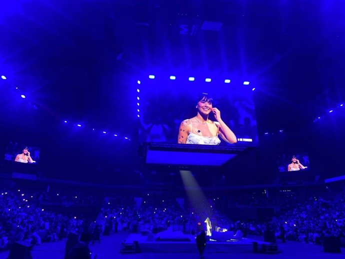 Aitana transforma el Movistar Arena en su 'Cuarto azul' para presentar un disco "muy real": "No me he inventado nada".