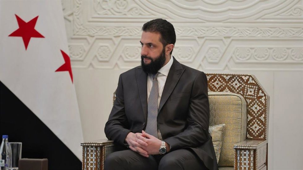 El presidente de transición de Siria, Ahmed al Shara