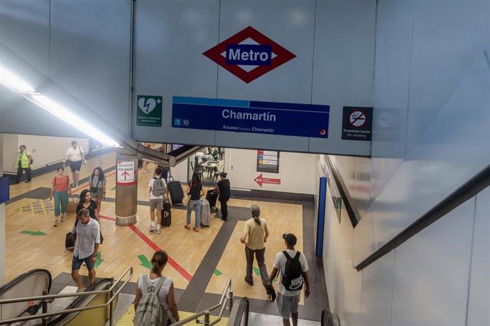 Archivo - Estación de metro de Chamartín