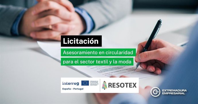 Licitación del servicio especializado de asesoramiento en circularidad para empresas del sector textil y la moda en Extremadura