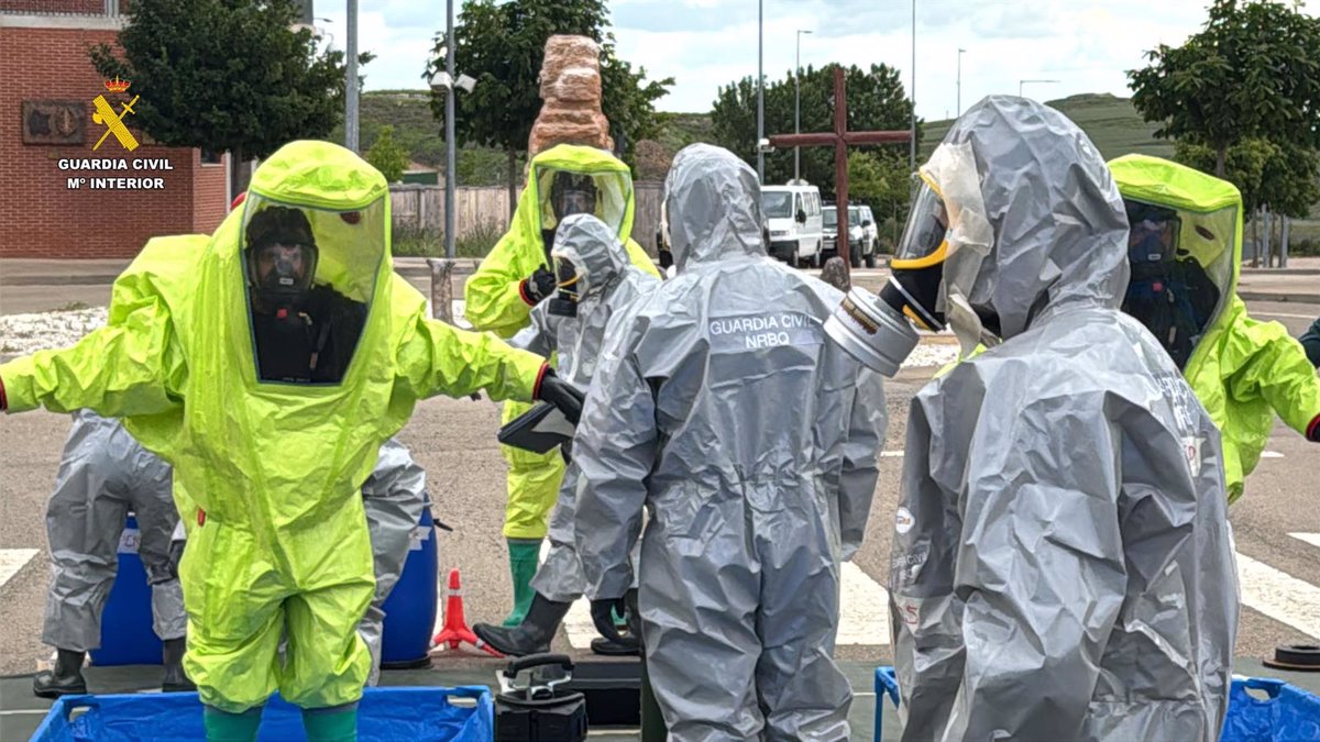 La Guardia Civil refuerza su capacidad táctica y operativa frente a amenazas NRBQ con un simulacro en Logroño