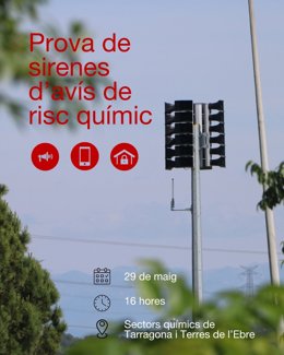 Una de las sirenas de riesgo químico