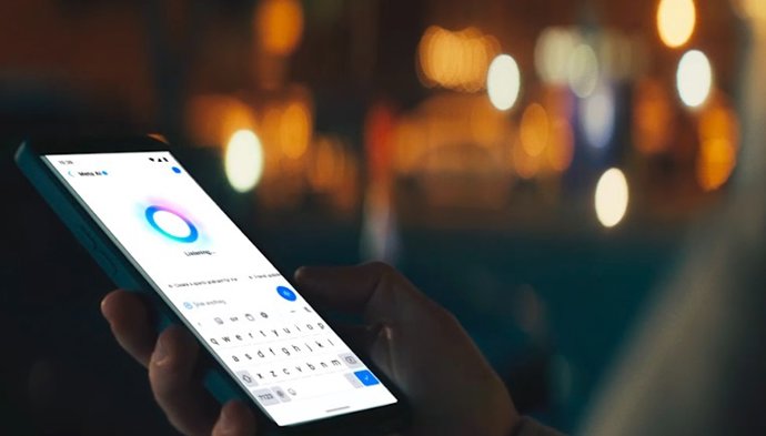 Meta AI assistant em um telefone celular