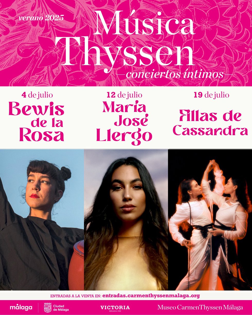 El Museo Carmen Thyssen Málaga propone su ciclo de conciertos de verano con tres propuestas musicales que tendrán lugar en el patio de este espacio cultural.