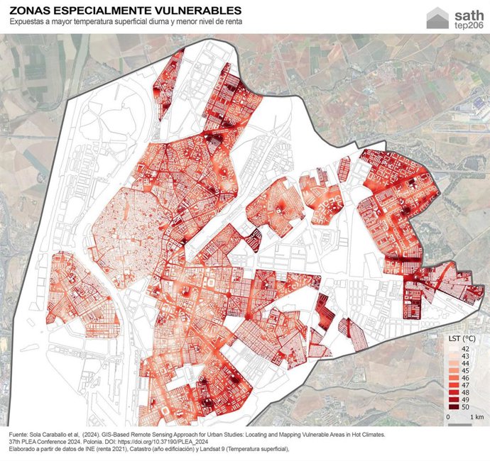 El Polígono Sur, Los Pajaritos, San Pablo o Torreblanca, entre las barriadas más calurosas de Sevilla