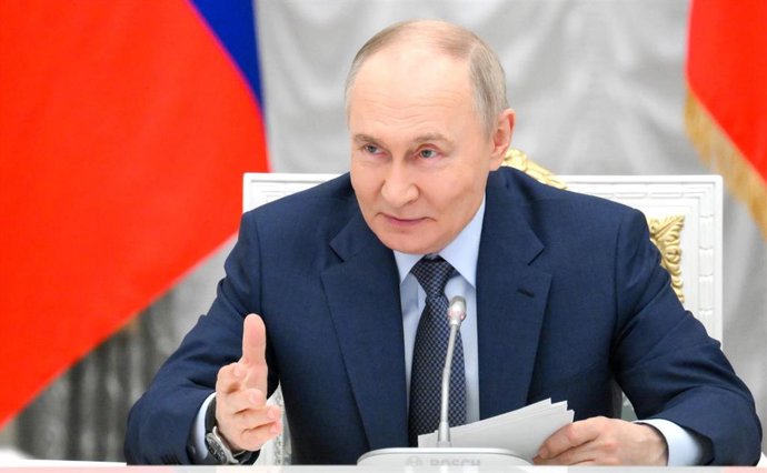 El presidente de Rusia, Vladimir Putin, durante una reunión en el Kremlin (archivo)