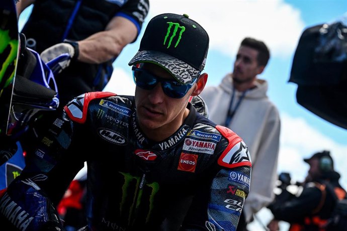 El piloto francés Fabio Quartararo durante el GP de Gran Bretaña del Mundial de 2025