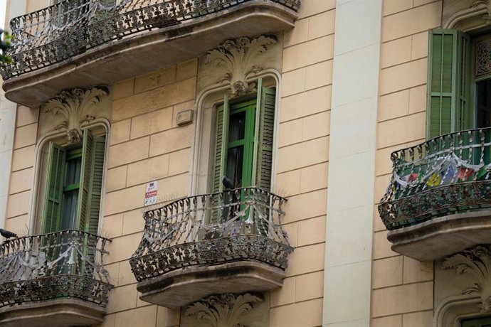 Archivo - Fachada de un edificio.