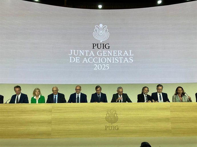 Momento de la Junta General de Accionistas 2025 de Puig.