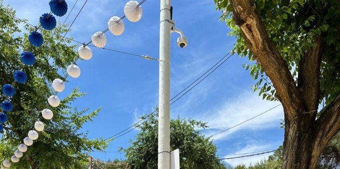 Una de las cámaras instaladas en el recinto ferial de San Juan.