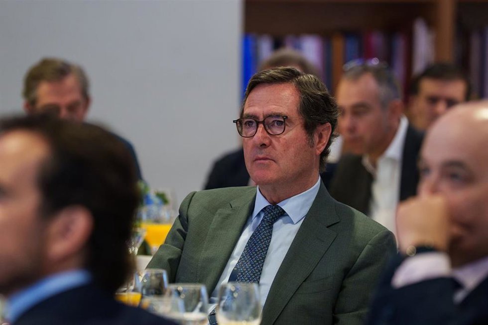 El presidente de la CEOE, Antonio Garamendi