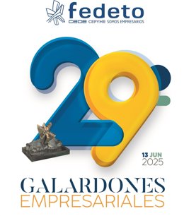Cartel de los XXIX Galardones Empresariales de Fedeto.