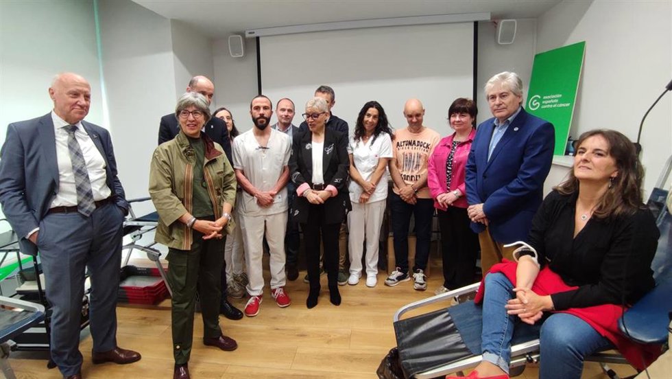 Presentació del maratón de donación de sangre en la AECC.