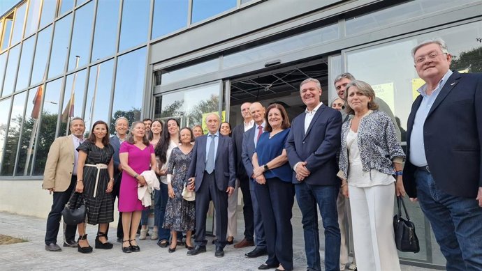 Imagen de la visita al Campus de la UCAM en Madrid