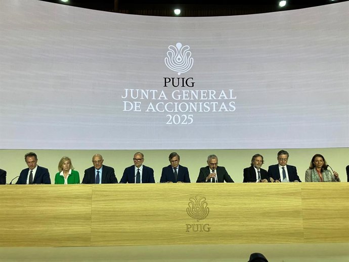 Momento de la Junta General de Accionistas 2025 de Puig.