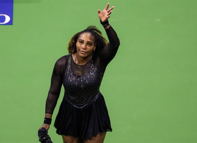 Archivo - La extenista estadounidense Serena Williams en su adiós a las pistas en el Abierto de Estados Unidos