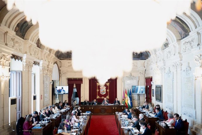 Archivo - Pleno del Ayuntamiento de Málaga