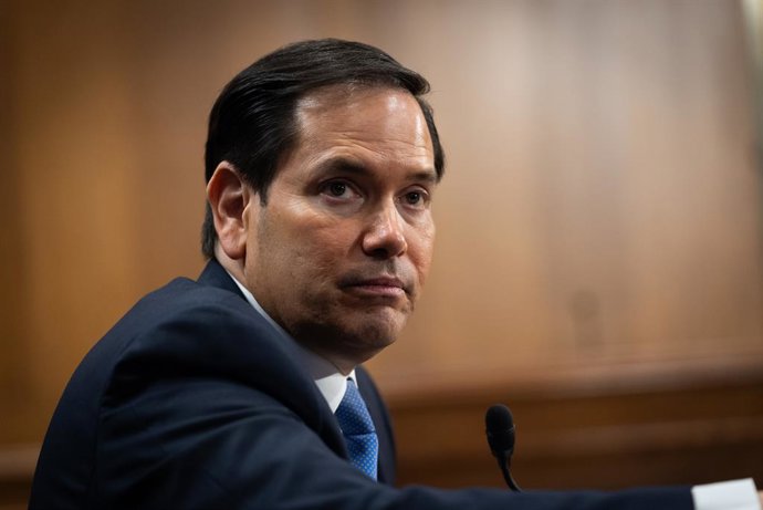 20 de maio de 2025, Washington, Distrito de Columbia, EUA: O Secretário de Estado MARCO RUBIO depõe perante o Comitê de Relações Exteriores do Senado, 20 de maio de 2025
