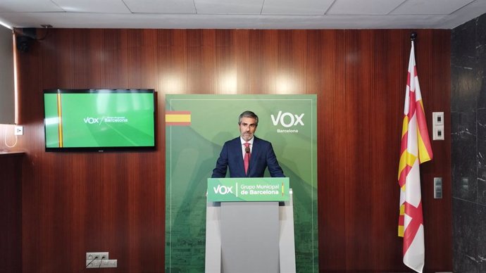 El líder de Vox a l'Ajuntament de Barcelona, Gonzalo de Oro