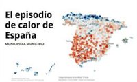MAPA | El episodio de calor extraordinario en España, municipio a municipio, con datos de la AEMET