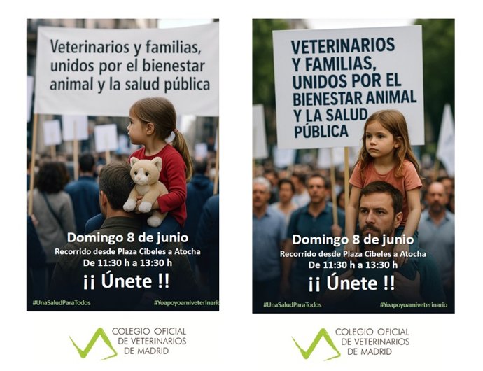 Los veterinarios convocan una manifestación el 8 de junio para "defender la salud animal".