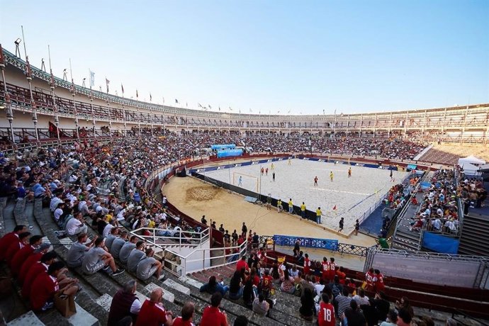 Euro Beach Soccer en la plaza de toros de El Puerto de Santa María en una imagen de archivo
