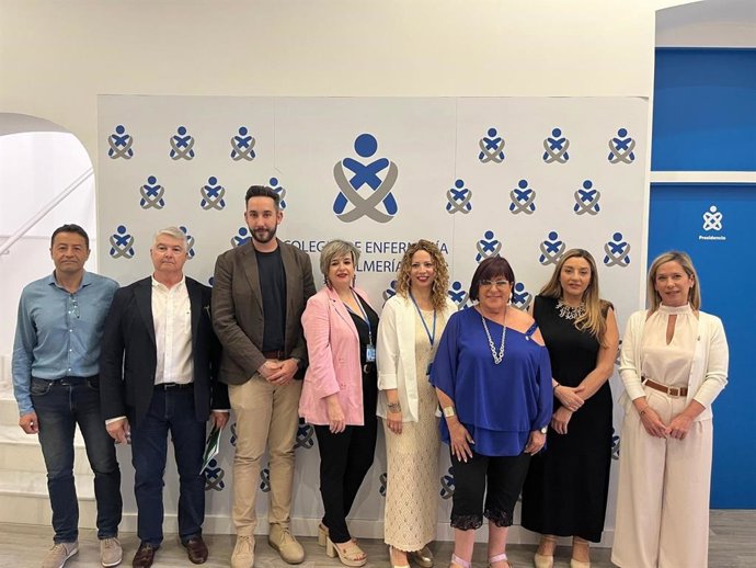 Inauguración de las I Jornadas de Solidaridad Enfermera celebradas en el Colegio Oficial de Enfermería de Almería.