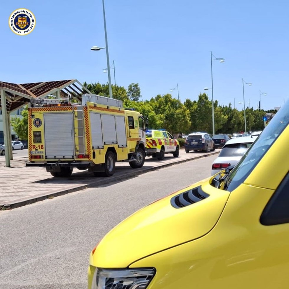 Vehíxulos del Consorcio de Bomberos de Cádiz.