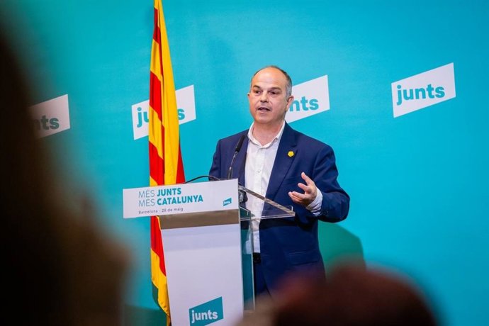 El secretario general de Junts, Jordi Turull, en un acto en Barcelona.