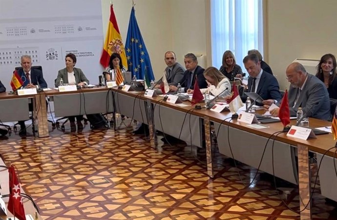 El consejero de Presidencia, Portavocía, Acción Exterior y Emergencias, Marcos Ortuño, en la reunión celebrada este miércoles
