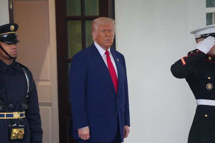 Archivo - April 7, 2025, Washington, District of Columbia, USA: President DONALD TRUMP welcomed Israeli Prime Minister BENJAMIN NETANYAHU to the White House on April 7, 2025 for a bilateral meeting on Palestine and tariffs