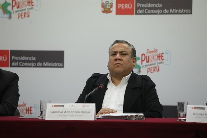 Archivo - El ex primer ministro de Perú Gustavo Adrianzén